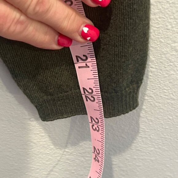 Pendleton 100% Merino Wool Sweater Career Women's Green Turtleneck Size Medium - Picture 9 of 9